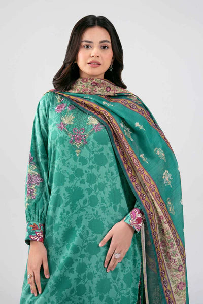 3 Piece - Digital Printed Embroidered Suit - 42601355