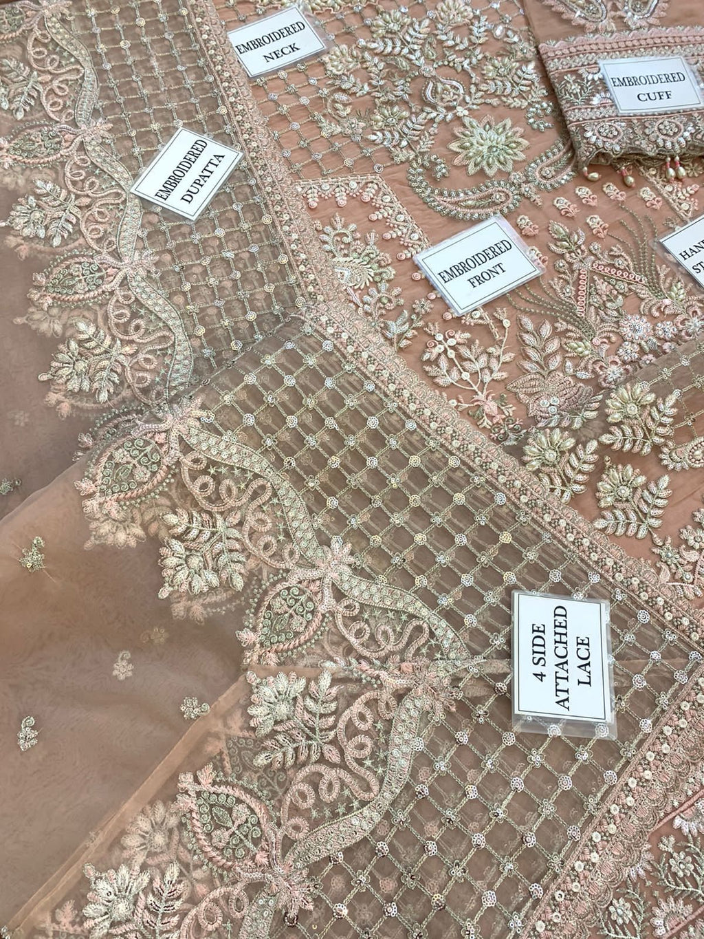 DASTOOR | Luxury Hand-Embroidered Net Maxi