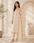 Ivory Bloom Embroidered 2 Piece Suit