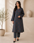 Midnight Rose – 2 Piece Embroidered Suit