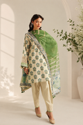 Unstitched 3 Piece Printed Lawn Suit
