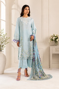 Unstitched 3 Piece Embroidered Lawn Suit